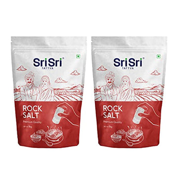 Sri Sri Tattva Shuddhta Ka Naam Rock Salt - Sendha Namak For A Healthy Life - 1Kg (Pack Of 2)