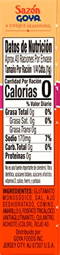 Goya Foods Saz  N Seasoning With Coriander & Annatto, 1.41 Ounce (Pack Of 36)