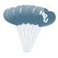 GRAPHICS & MORE Cupcake Picks Set of 6 - Acrylic Heart Toppers - Hawaii Pacific University Design