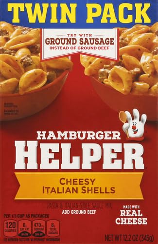 Hamburger Helper Cheesy Italian Shells, 12.2 Oz