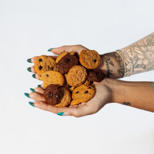 Sweet Logic Mini Cookies - Double Chocolate Brownie - Gluten Free, Keto, Nut Free, Low Sugar, 3-Pack