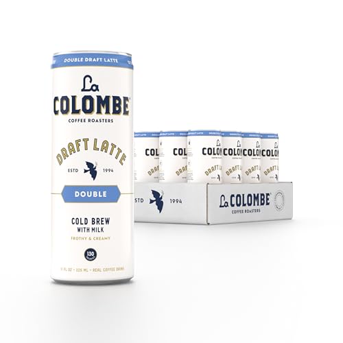 La Colombe Coffee, Double Draft Latte, 11 Fl Oz Cans (Pack Of 12), Coffeehouse Quality Cold Brew, Specialty Grade Coffee Beans, Ready-To-Drink On-The-Go