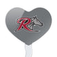 GRAPHICS & MORE Cupcake Picks Set of 6, Acrylic, Rider University Color, Heart Design, One Size