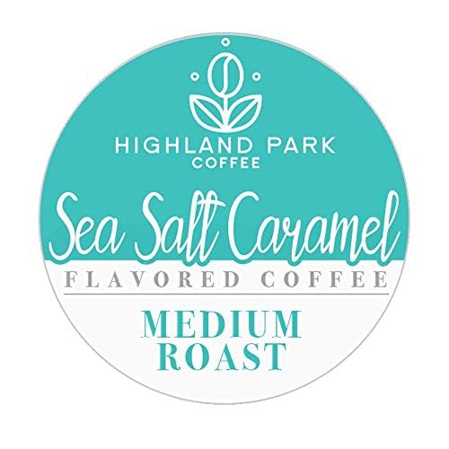 HIGHLAND PARK Coffee Pods Compatible with Keurig, Sea Salt Caramel, 80 Count, Model 292428