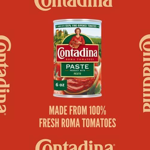 Contadina Tomato Paste With Pesto Flavor, 6 Oz. Can (Pack Of 12)