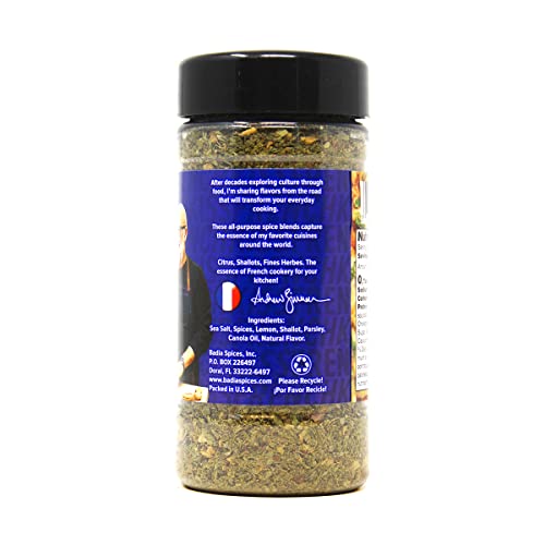 Badia Andrew Zimmern Lemon & Shallots Seasoning French Style (French Kiss), 2.5 Oz (Pack Of 6)
