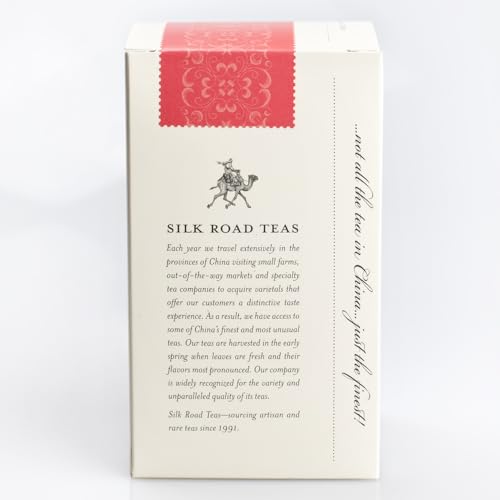 Silk Road Teas, Organic White Peony Tea, Bai Mu Dan, Soft & Sweet Aroma, Delicate Melon Taste, 15 Tea Bags