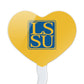 GRAPHICS & MORE Cupcake Toppers Set of 6, Acrylic, Heart Design, One Size, Lake Superior State University