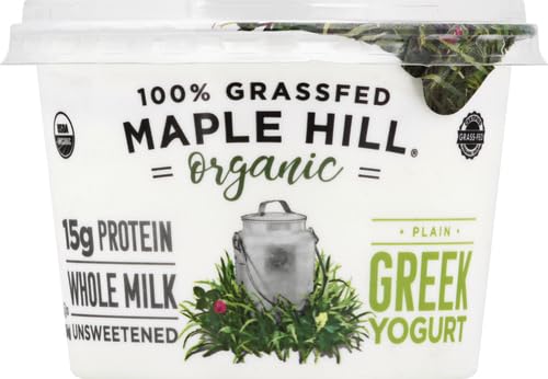 Maple Hill Creamery Organic Plain Greek Yogurt, 16 Oz