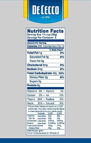 De Cecco Semolina Pasta, Paccheri No.125, 1 Pound (Pack of 12)