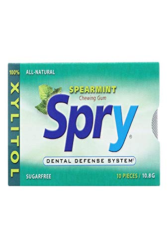Spry, Gum Spearmint, 10 Count