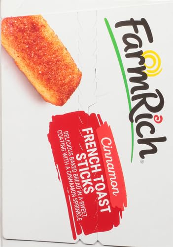 Farm Rich Cinnamon French Toast Sticks Sprinkled With Cinnamon, Easy Breakfast, 48 oz