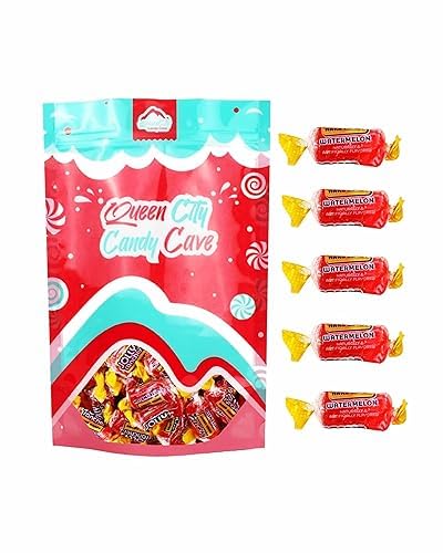 QUEEN CITY CANDY CAVE Watermelon Jolly Rancher Hard Candy - Individually Wrapped, 1 Pound, Pink