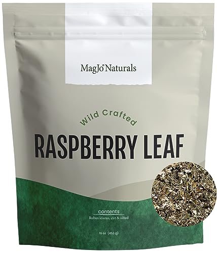 Red Raspberry Leaf From The Mediterranean - Herbal Tea (200+ Cups) - Cut & Sifted Leaves - 16 Oz Resealable Bag (1Lb)