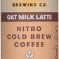 Rise Brewing Co Nitro Cold Brew Coffee, Organic, Oat Milk Latte, 7 Fl Oz