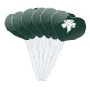 GRAPHICS & MORE Cupcake Picks Set of 6 Acrylic Heart Toppers Lake Erie College Model CUPT.HRT.ACR.6PK.CLCERI500B