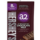 Hersheys A2 Milk 2% Reduced Fat Chocolate Milk, 8 fl oz, 12 Pack - Aseptic
