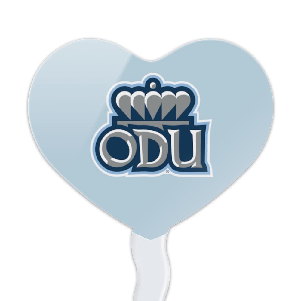 GRAPHICS & MORE Cupcake Toppers Set of 6, Acrylic, Heart Design, One Size, Old Dominion University