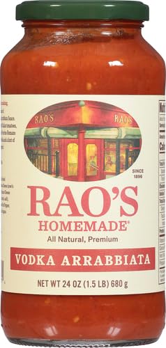 Raos Homemade spirit-inspired flavor Arrabbiata Sauce  24 oz  Spicy  All Purpose  Keto Friendly Pasta Sauce  enhanced Quality Tomatoes from Italy and Crushed Red Pepper
