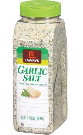 LawryS-Coarse Ground Garlic Salt With Parsley  Big Bottle - 33 Oz - Top-Grade Seasoning Blend  Kosher Bundle With Scoop