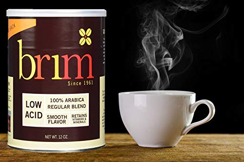Brim Low Acid Ground Coffee, Regular Blend, 12 Oz