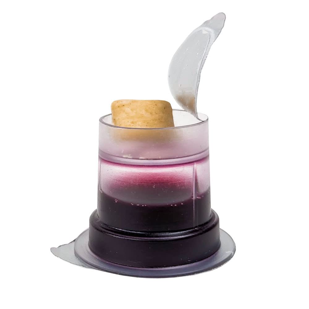 TrueVine Communion Cups and Wafer Set - Prefilled with Gluten Free Bread & G  Juice, 200 Count