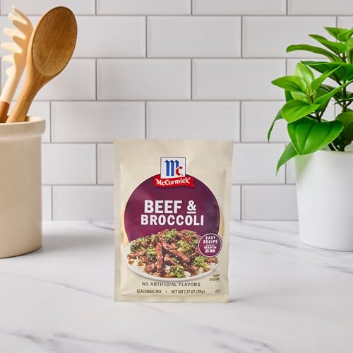 McCormick Seasoning Mix  Beef & Broccoli  No Artificial Flavors  For Restaurant-Style Beef & Broccoli in Just 25 Minutes  1.37 oz (Pack of 12)