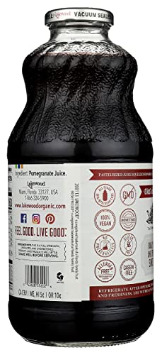 Lakewood, Organic Pomegranate Juice, 32 Fl Oz