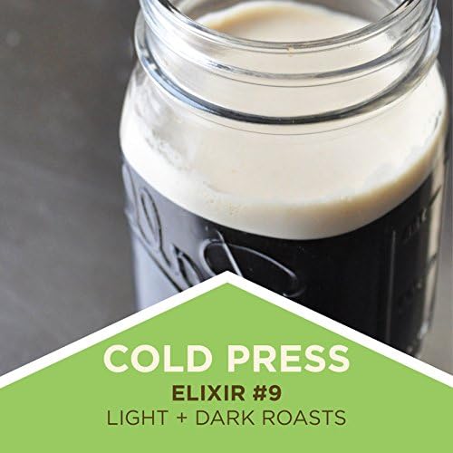 Tiny Footprint Coffee - Organic Cold Brew Cold Press Elixir | Blend of Light & Dark Roasts Whole Bean Coffee | Shade-Grown, Fair