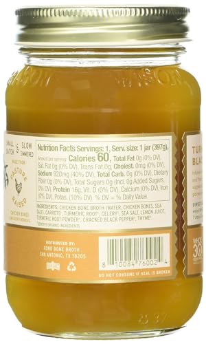 Fond Turmeric & Black Pepper Chicken Bone Broth, 14 Fz