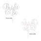 Sodasos Silver Glitter Bride To Be Cake Topper - Bridal Shower Cake Topper,For Wedding Shower;Engagement;Bachelorette;Hen Party Decorations (Silver)