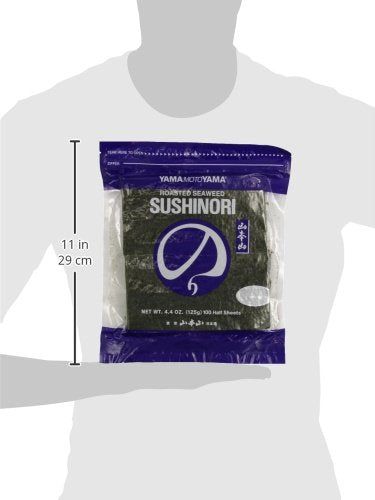 Yamamotoyama Sushi Nori Silver Grade Half Sheet, 100 Count
