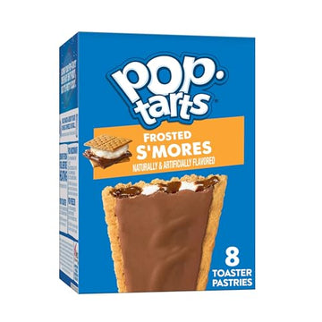 Pop-Tarts Toaster Pastries, Breakfast Foods, Kids Snacks, Frosted S'Mores, 13.5Oz Box (8 Pop-Tarts)