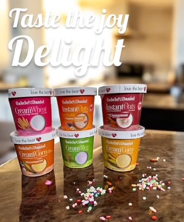 Gabriel & Daniel Organic Instant Oatmeal Variety Pack - Non-GMO, Gluten Free, 6 Flavors, Pack of 6