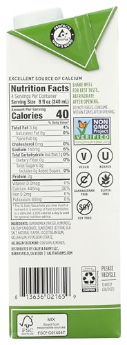 Califia Almondmilk Unsweetened 32 FO