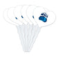 GRAPHICS & MORE Cupcake Picks Set of 6, Acrylic, Bob Jones University Secondary Logo Heart Design
