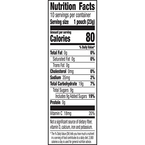 Scooby-Doo Fruit Flavored Snacks, Gluten Free, Kids Snacks, 10 Ct, 8 oz