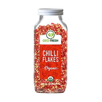 Geo-Fresh Organic Chilli Flakes 150G - Usda Certified