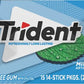 Trident Mint Bliss Bubble Gum, 1 Pound