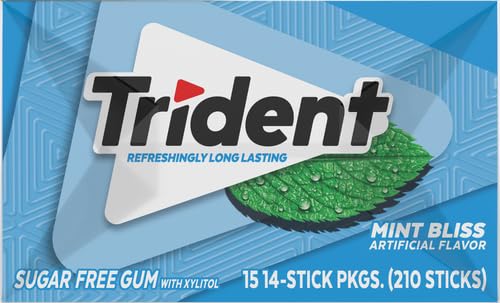 Trident Mint Bliss Bubble Gum, 1 Pound