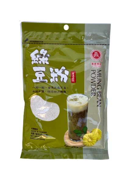 Mung Bean Powder, Green Peas Powder, Mung Bean Flour (Starch) by Yi Feng 7 Oz (1 pack)