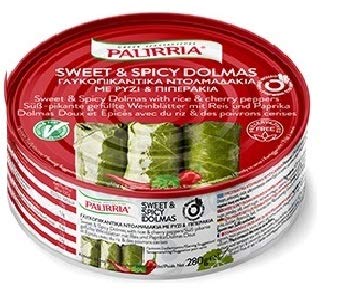 Palirria Stuffed Vine Leaves Sweet & Spicy Dolmas Pack of 1