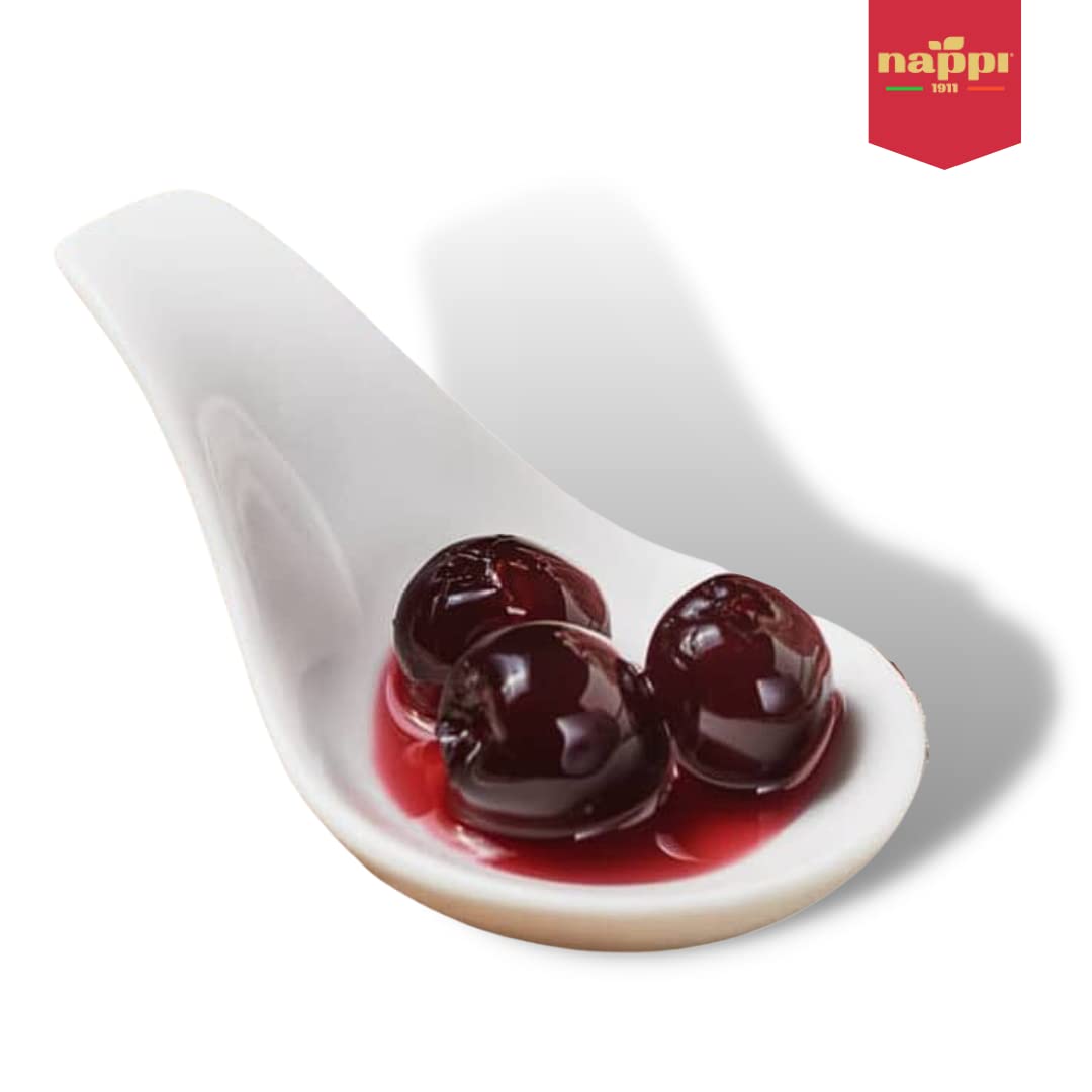 Nappi 1911 Amarena Cherries in Syrup, 16.23 oz (460g), Italian Cocktail Cherries, Award Winning Taste