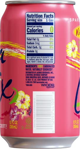 La Croix Sparkling Water, Hi-Biscus Flavor, 12 Fl Oz (Pack of 8)