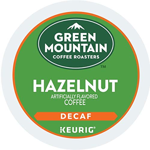 Green Mountain Coffee Roasters Hazelnut Decaf K-Cup Pods, Flavored Light Roast Coffee, 48 Count, Model 373316