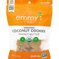 Emmys Organics, Coconut Cookies - Peanut Butter, 6 oz (Pack of 2) | Gluten-Free Organic Cookies, Vegan, Paleo-Friendly