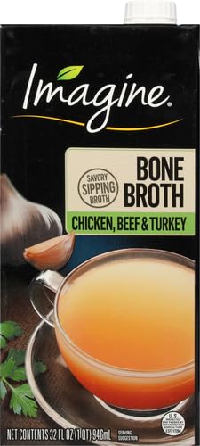 Imagine Chicken, Beef & Turkey Bone Broth 32 oz (Pack of 2)