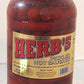 Herbs Red Hot Pickled Sausage (1 Gal. Jar) 39 Count Beef & Chicken No Pork ( From Jersey Candy Company)