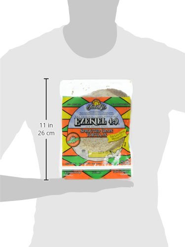 Food For Life, Organic Ezekiel 6 inch Sprouted Grain Tortillas,1 pack of 12 Tortillas,12 oz (Frozen)