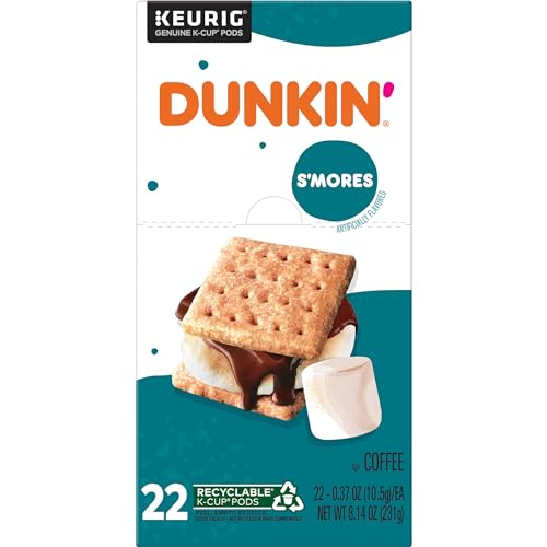 Dunkin Smores Flavored Coffee, 88 Keurig K-Cup Pods